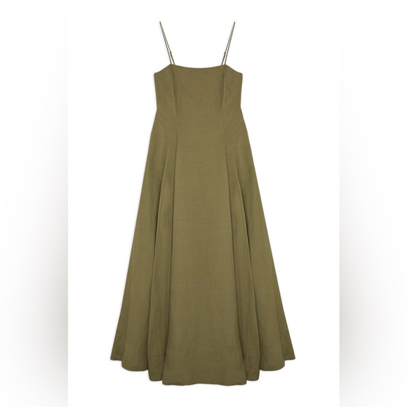 NWT Lydia Millen x Karen Millen Linen Strappy Maxi Dress - US 12 - Picture 3 of 5